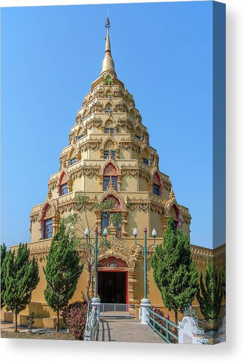 Scenic Canvas Print featuring the photograph Wat Nong Bua Worawet Wisit Phra Chedi City of Nirvana DTHCM2088 by Gerry Gantt
