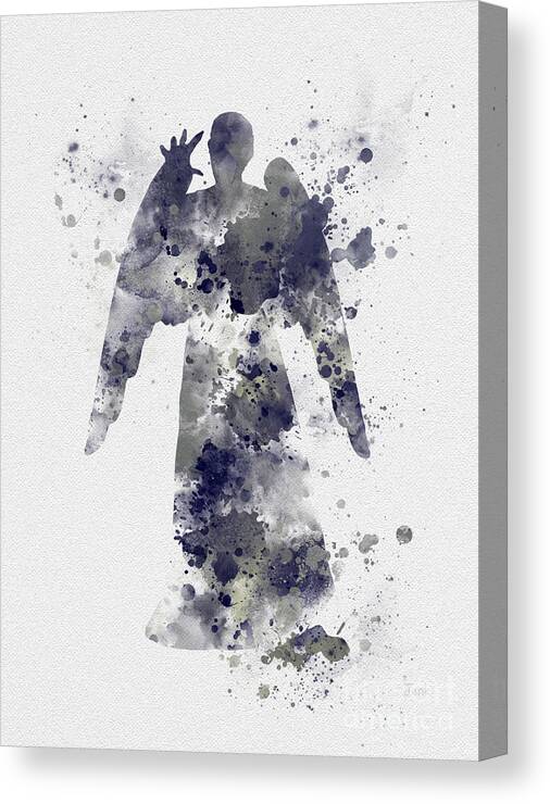 Doctor Who Canvas Print featuring the mixed media Weeping Angel by My Inspiration