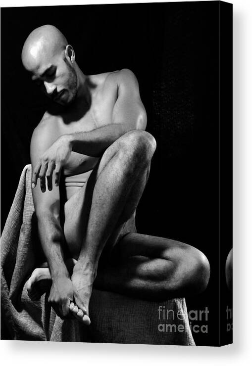 Figure Canvas Print featuring the photograph Where Does it Hurt by Robert D McBain