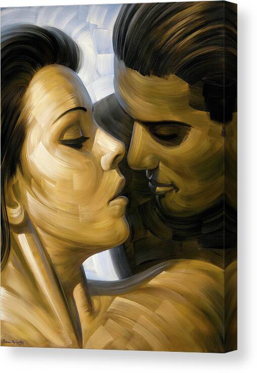 Lovers Canvas Print featuring the painting Whirlwind by Brian McCarthy