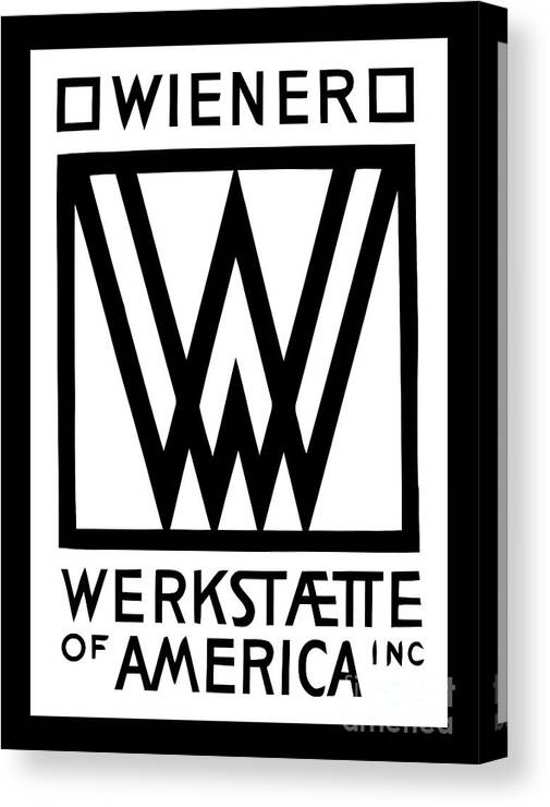 Wiener Canvas Print featuring the digital art Wiener Werkstaette of America by Heidi De Leeuw