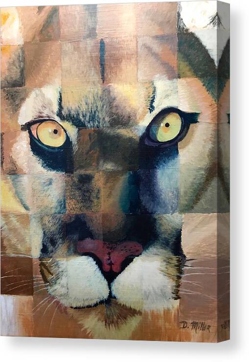 Art Canvas Print featuring the painting Wildcat by Dustin Miller