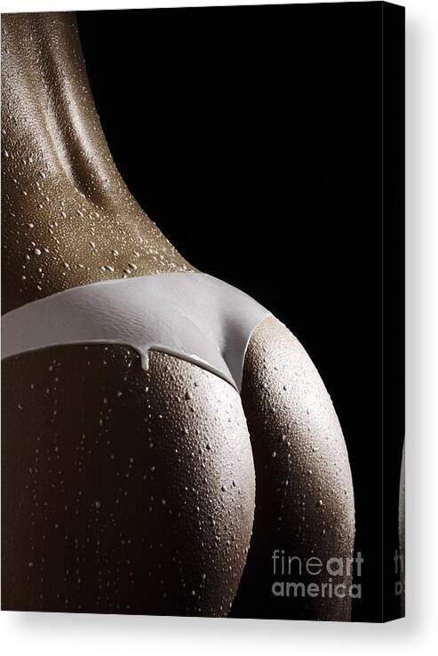 Woman in Panties Made of Milk Canvas Print / Canvas Art by Maxim Images  Exquisite Prints - Fine Art America