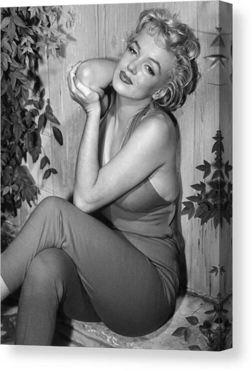 Marilyn Monroe Canvas Print featuring the photograph Marilyn Monroe #1 by Baron