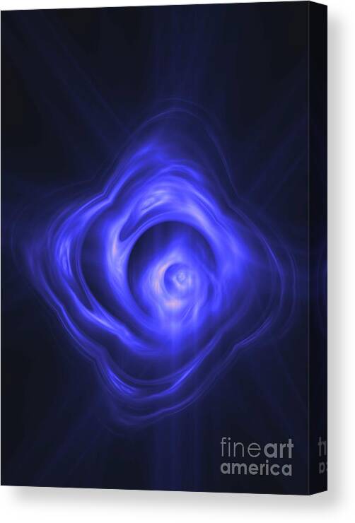 Black Background Canvas Print featuring the photograph Plasma Swirl #1 by David Parker/science Photo Library