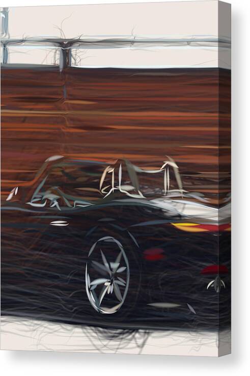 Bmw Canvas Print featuring the digital art Bmw Z8 Drawing #2 by CarsToon Concept