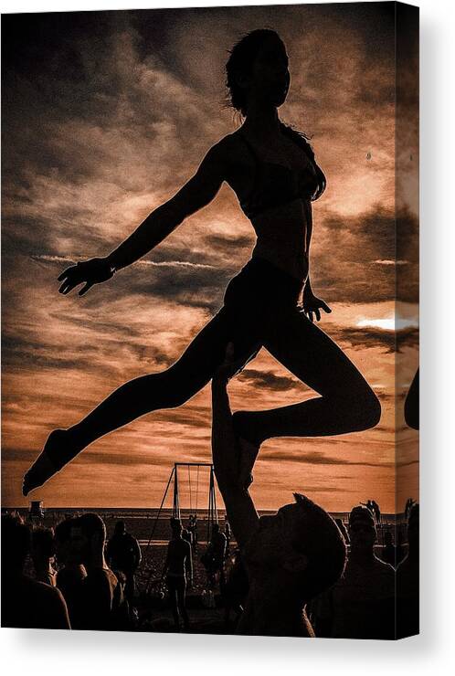 Hoisting Canvas Print featuring the photograph Silhouettes #2 by Bob Berg