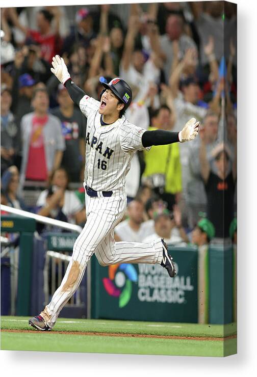 People Canvas Print featuring the photograph Shohei Ohtani #21 by Megan Briggs