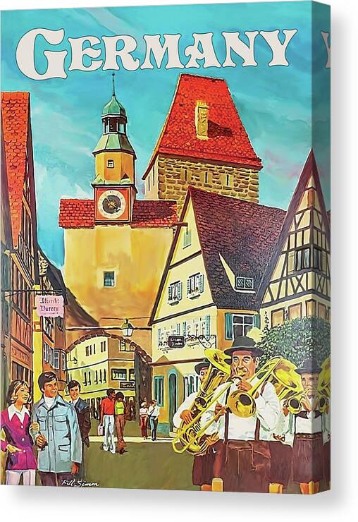 Germany Canvas Print featuring the digital art Germany #3 by Long Shot