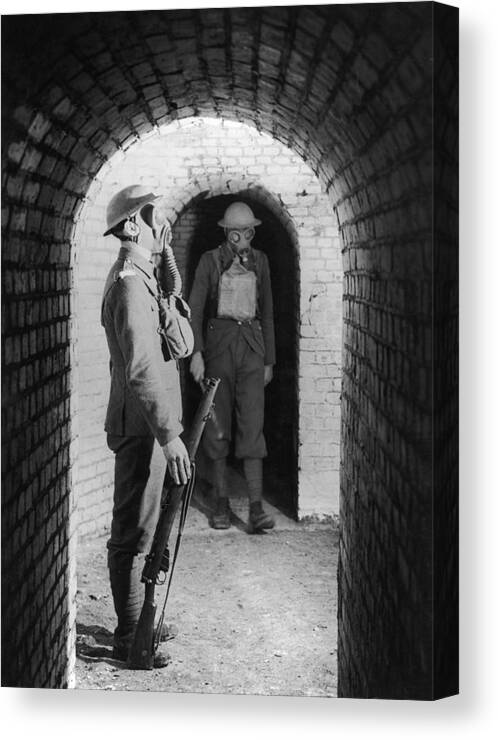 Armed Forces Canvas Print featuring the photograph At Ease by Hulton Archive