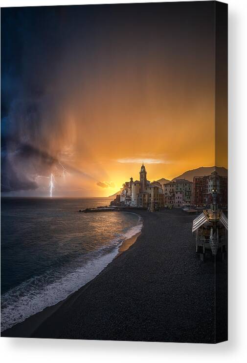 Storm Canvas Print featuring the photograph Between Peace And Storm by Andrea Zappia