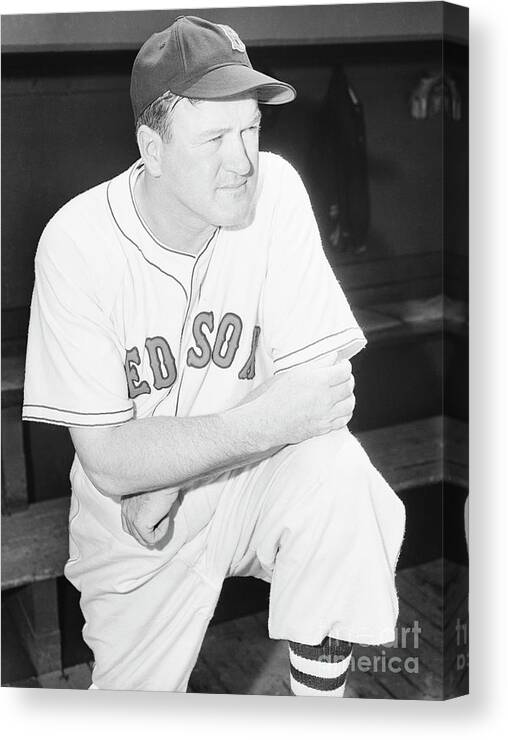 Three Quarter Length Canvas Print featuring the photograph Boston Red Sox Manager Joe Cronin by Bettmann