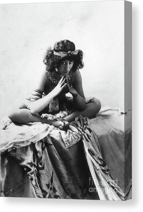 Belle Epoque (1871/80–1914) Canvas Print featuring the photograph Colette by Reutlinger Studio