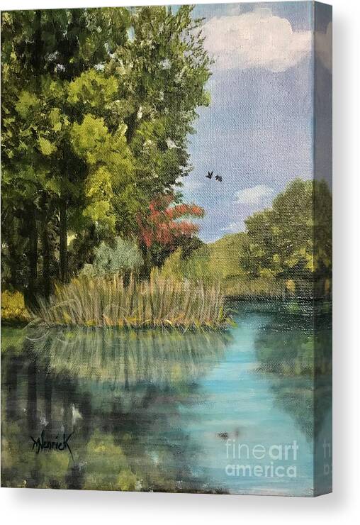 Seascape Canvas Print featuring the painting Coosa by M J Venrick
