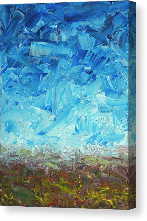 Landscape Canvas Print featuring the painting Dirtscape by James W Johnson