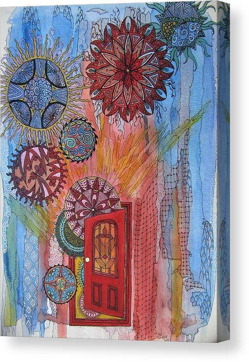 Love Canvas Print featuring the painting Energy of Love by Anita Hillsley