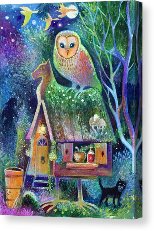 Forest Canvas Print featuring the painting Forest by Oxana Zaika