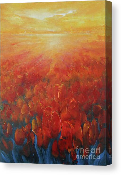 Abstract Canvas Print featuring the painting Inexhaustible by Jane See