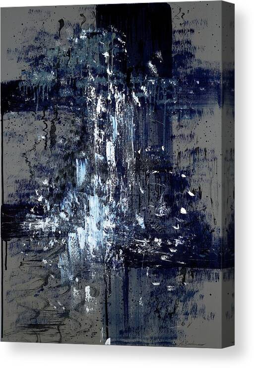 Abstract Expression Canvas Print featuring the painting Inner Strength 2 by Angela Bushman