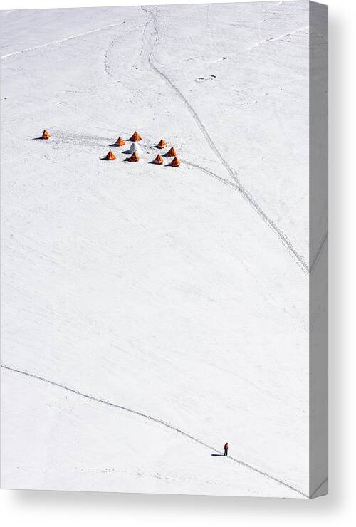 Snow Canvas Print featuring the photograph It's Snow Time ! by Wayne Pearson