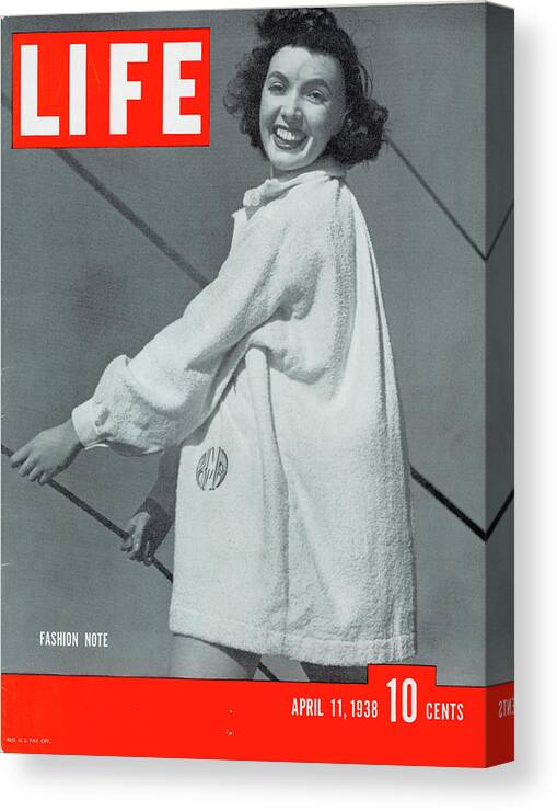 Luella Hurd Canvas Print featuring the photograph LIFE Cover: April 11, 1938 by Alfred Eisenstaedt