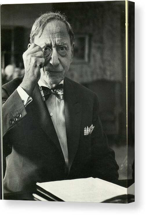 Imagination Canvas Print featuring the photograph Luxembourgish-American Inventor And Publisher Hugo Gernsback by Alfred Eisenstaedt