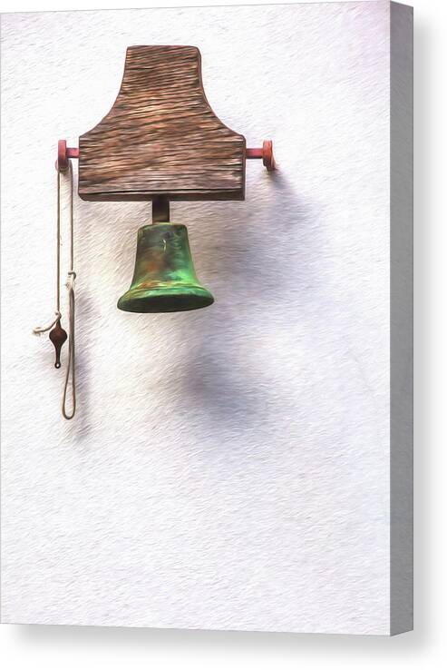 Church Canvas Print featuring the photograph Medieval Church Bell by David Letts
