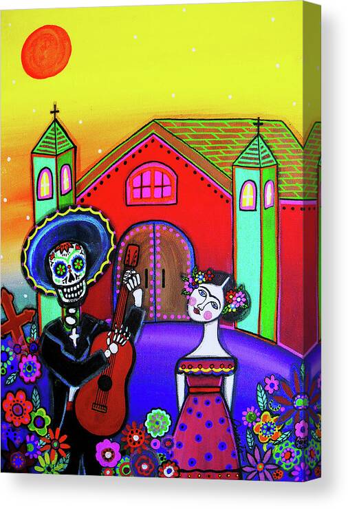 Mi Solo Amor Canvas Print featuring the painting Mi Solo Amor by Prisarts