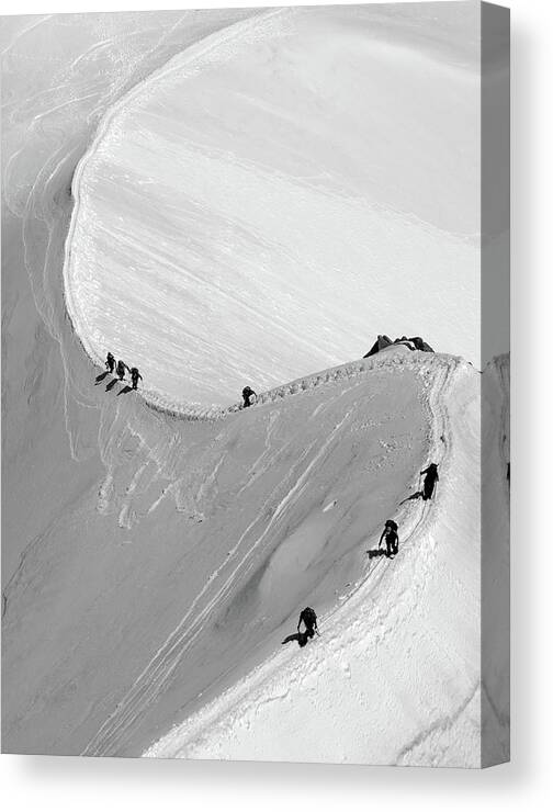 Scenics Canvas Print featuring the photograph Mont Blanc by Yanis Ourabah