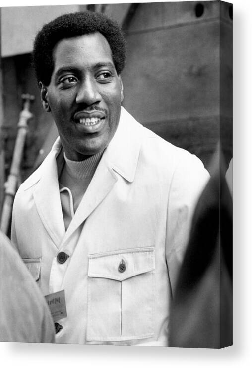 Music Canvas Print featuring the photograph Otis Redding At Monterey Pop by Michael Ochs Archives
