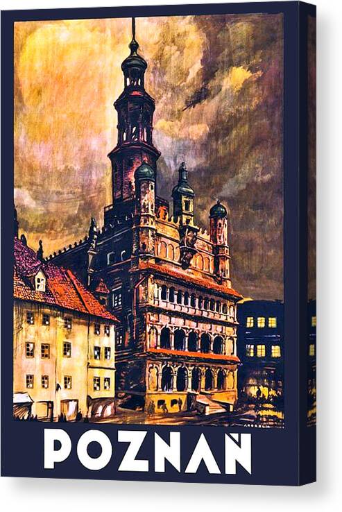 Poznan Canvas Print featuring the digital art Poznan by Long Shot