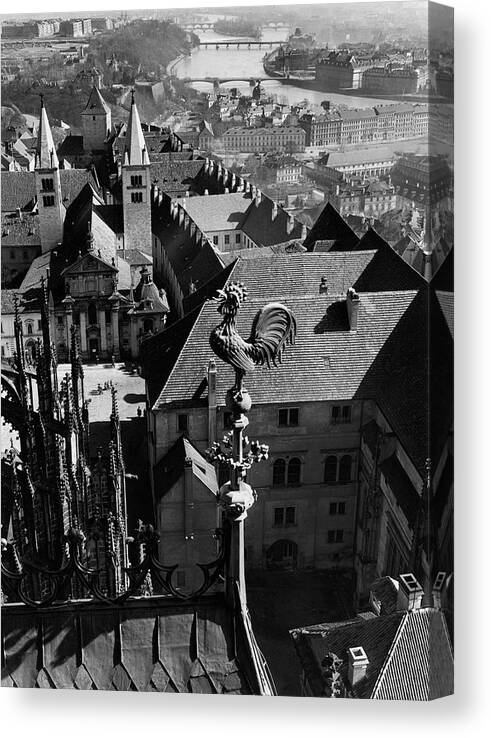 Archival Canvas Print featuring the photograph Prague by Alfred Eisenstaedt