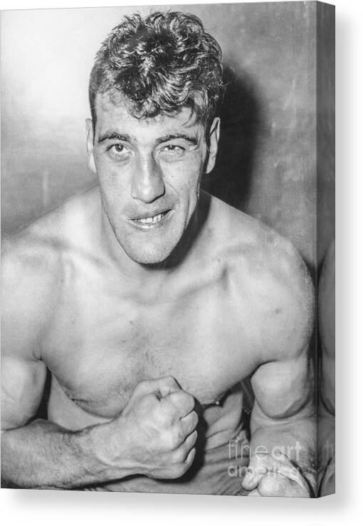 1930-1939 Canvas Print featuring the photograph Primo Carnera by The Stanley Weston Archive