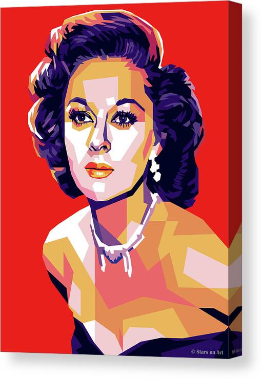 Susan Canvas Print featuring the digital art Susan Hayward by Movie World Posters