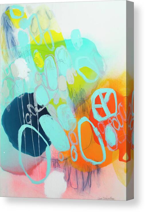 Abstract Canvas Print featuring the painting The Right Thing by Claire Desjardins
