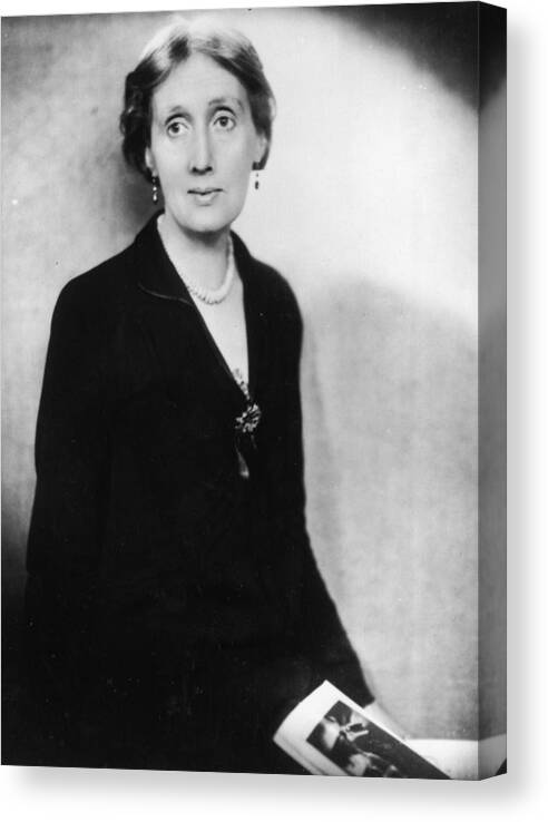 Virginia Woolf Canvas Print featuring the photograph Virginia Woolf by Central Press