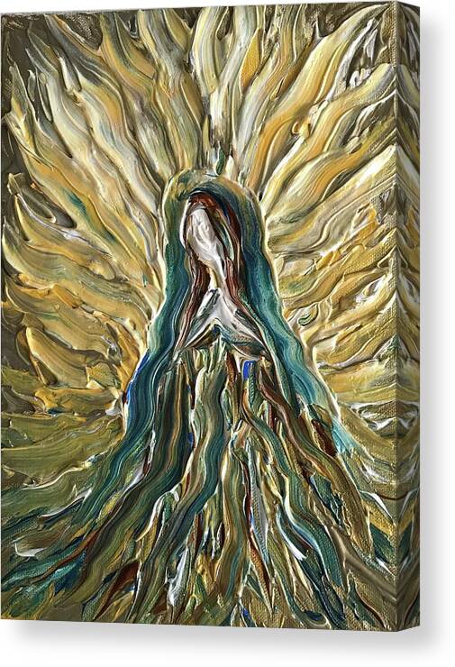 Divine Canvas Print featuring the painting Divine Mother #1 by Michelle Pier