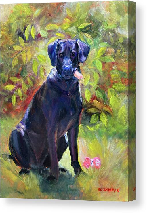Pet Canvas Print featuring the painting Lady In Waiting #1 by Susan Hensel