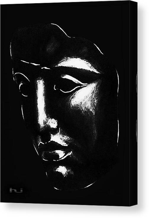 Portrait Canvas Print featuring the painting Portrait #1 by Hartmut Jager