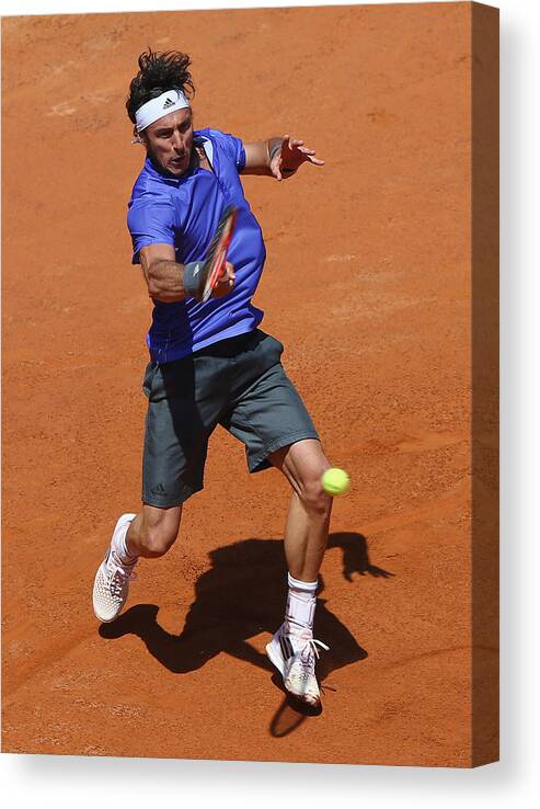 Tennis Canvas Print featuring the photograph The Internazionali BNL d'Italia 2015 - Day Three #1 by Ian Walton