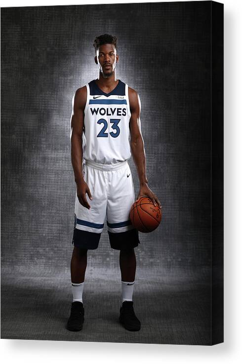 Jimmy Butler Canvas Print featuring the photograph Jimmy Butler by David Sherman