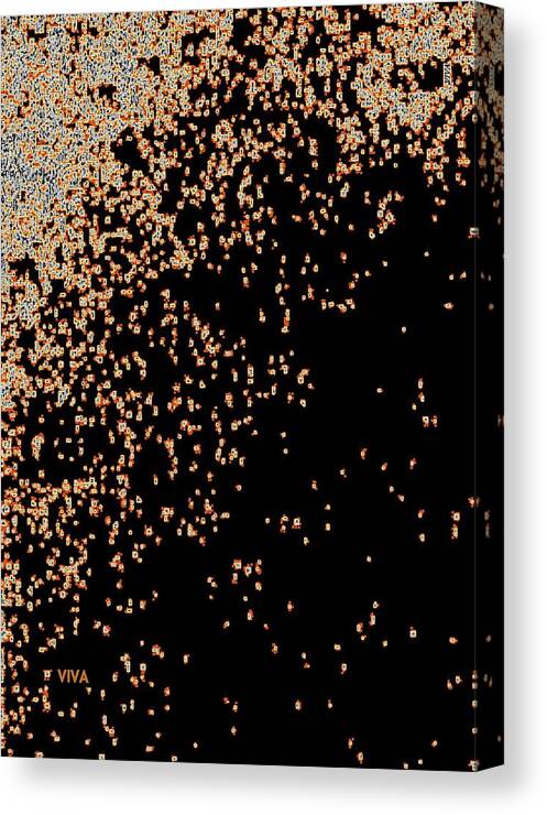 Digital Art Canvas Print featuring the digital art A Digital Non-Event by VIVA Anderson