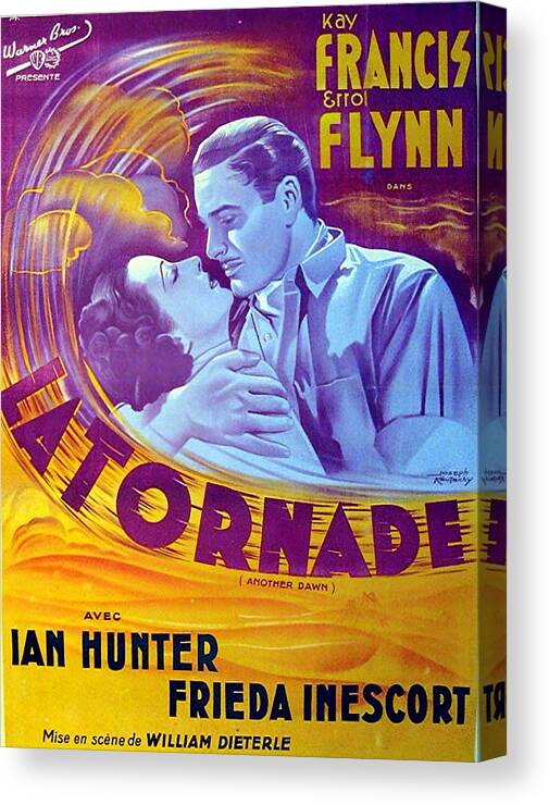 Synopsis Canvas Print featuring the mixed media ''Another Dawn'', 1937 - art by Joseph Koutachy by Movie World Posters