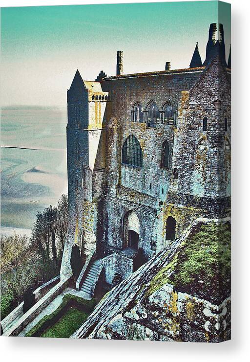 Atop Mont Saint Michel Canvas Print featuring the photograph Atop Mont Saint Michel by Susan Maxwell Schmidt