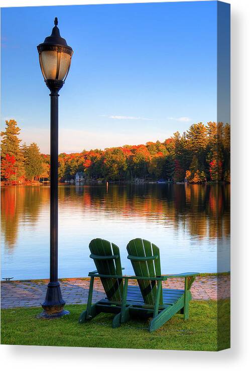 Autumn Relaxation Canvas Print featuring the photograph Autumn Relaxation by David Patterson