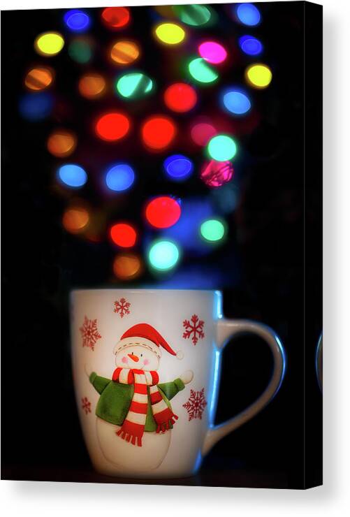 Christmas Canvas Print featuring the photograph Cup of Holiday Cheer by Darren White