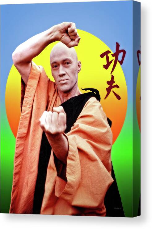 2d Canvas Print featuring the photograph David Carradine - Kung Fu by Brian Wallace