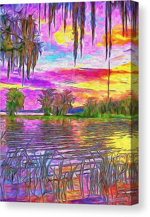 Paint Canvas Print featuring the painting Florida by Nenad Vasic