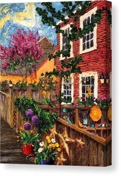 Garden Of Hope Canvas Print featuring the painting Garden of Hope by Paris Wyatt Llanso