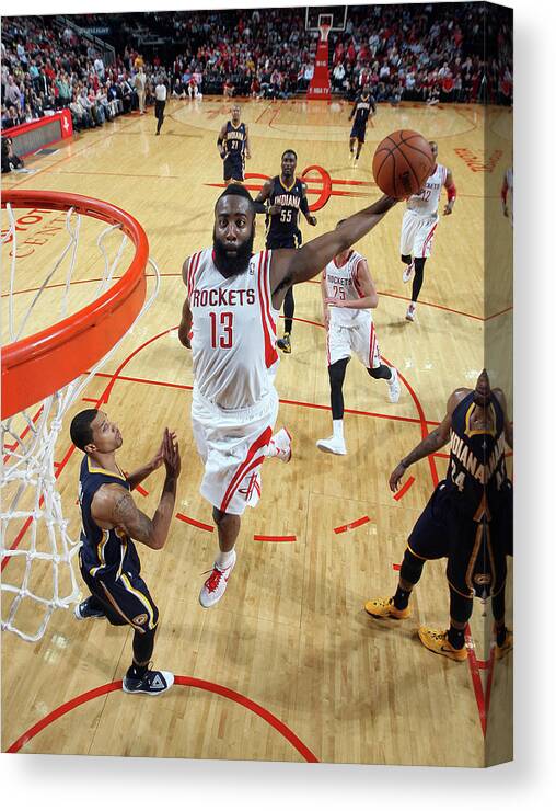 Nba Pro Basketball Canvas Print featuring the photograph James Harden by Layne Murdoch